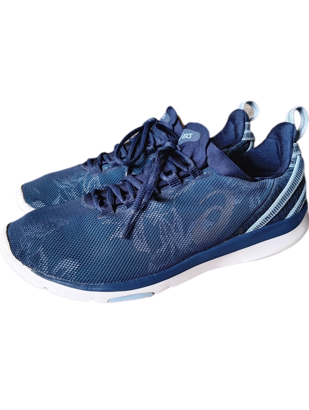 💙 Asics Gel-Fit Sana 3 Athletic Shoes Sneakers Running 6.5 Floral Blue Mesh
